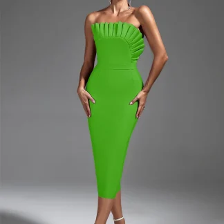 Strapless Midi Dress