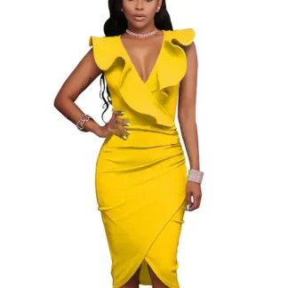 Yellow Midi Dress