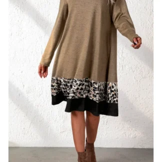 Plus Size Casual Midi Dress